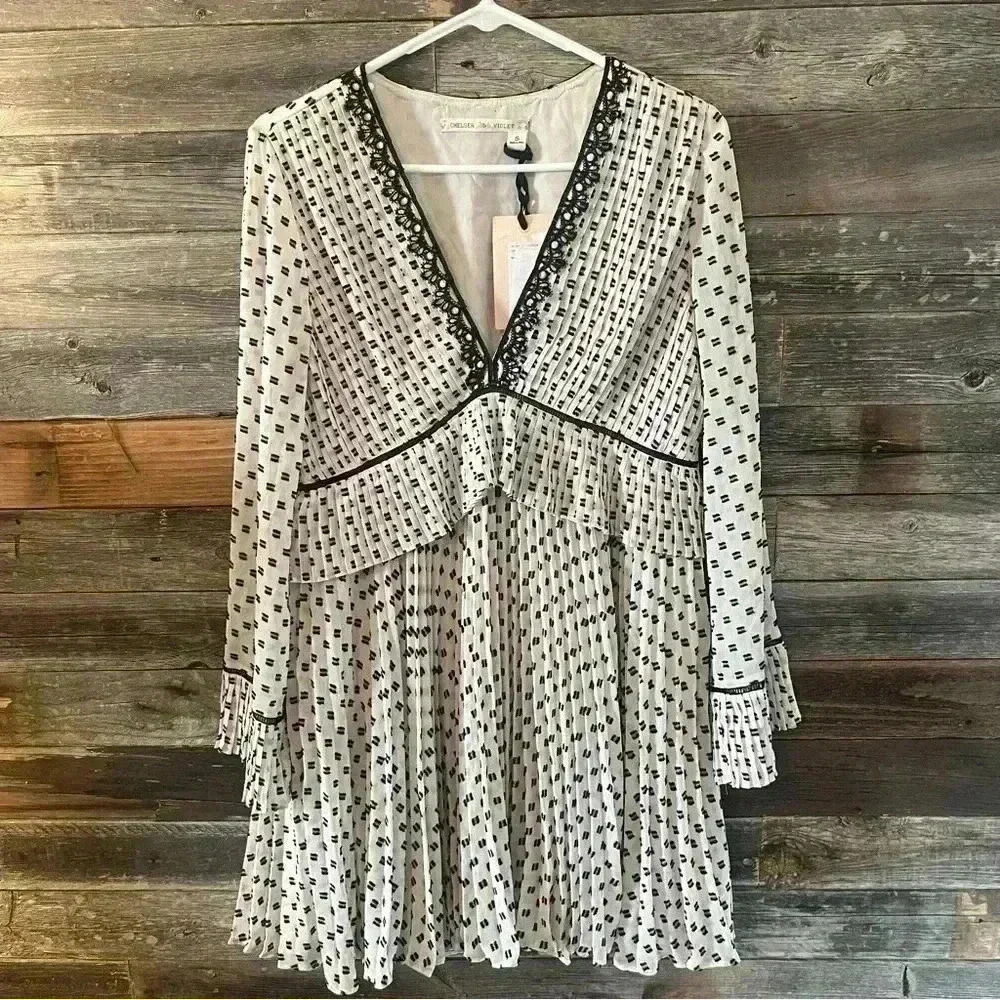 CHELSEA & VIOLET Tiered Ruffle Dress NWT